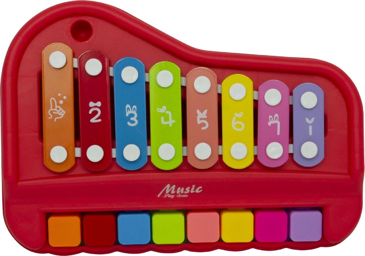 JollyToddler Xylophon Rot – Musikspielzeug für Babys & Kinder