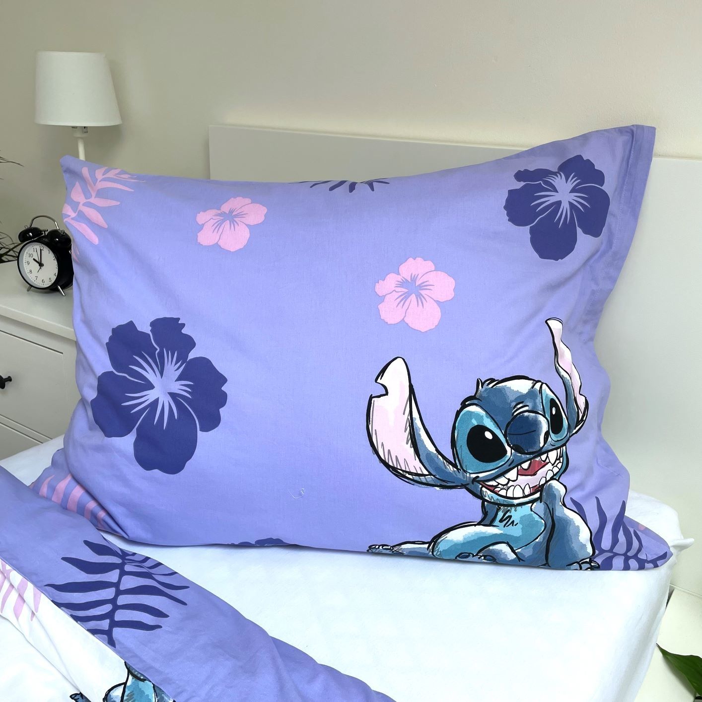 Lilo and Stitch Design Kuschelige Bettwäsche Baumwolle, 140x200 cm & 70x90 cm