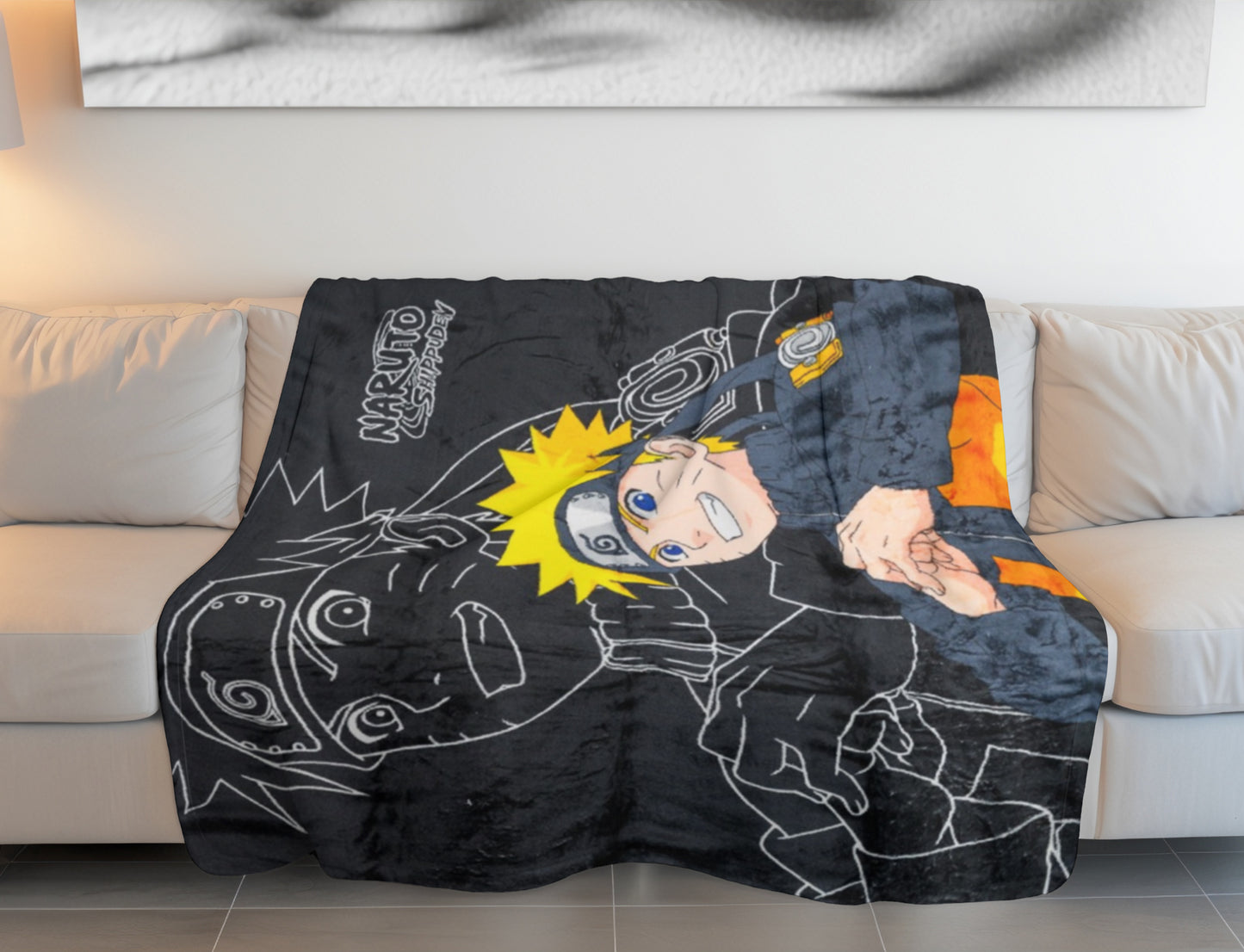 Naruto Wohndecke – Weiches & leichtes Decke für Bett & Sofa (110x150 cm)