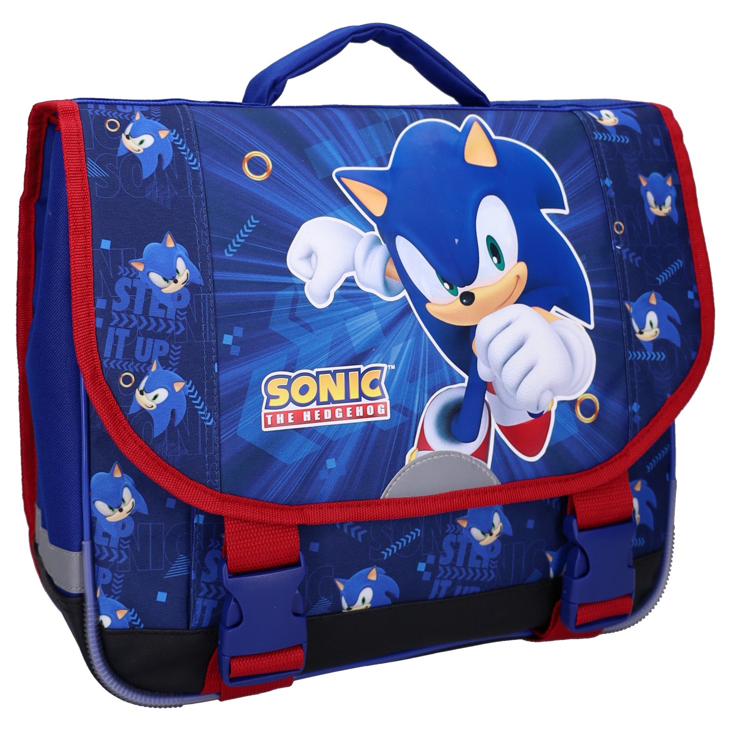 Sonic Still Unstoppable 38 cm Schulrucksack Kinderrucksack Schultasche mit Frontfach