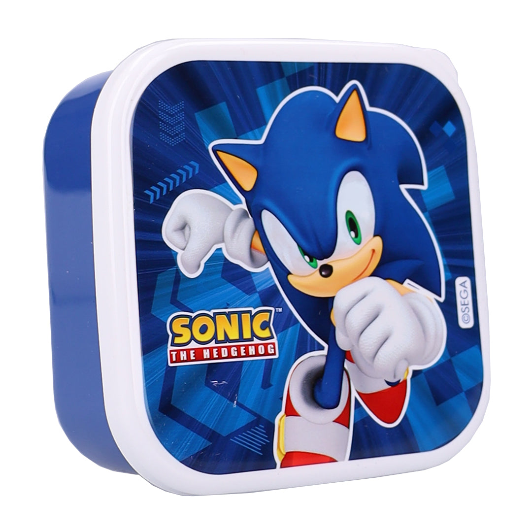 Sonic 3 Teilig Lunchbox Set Fresh Bites für Schule und Freizeit