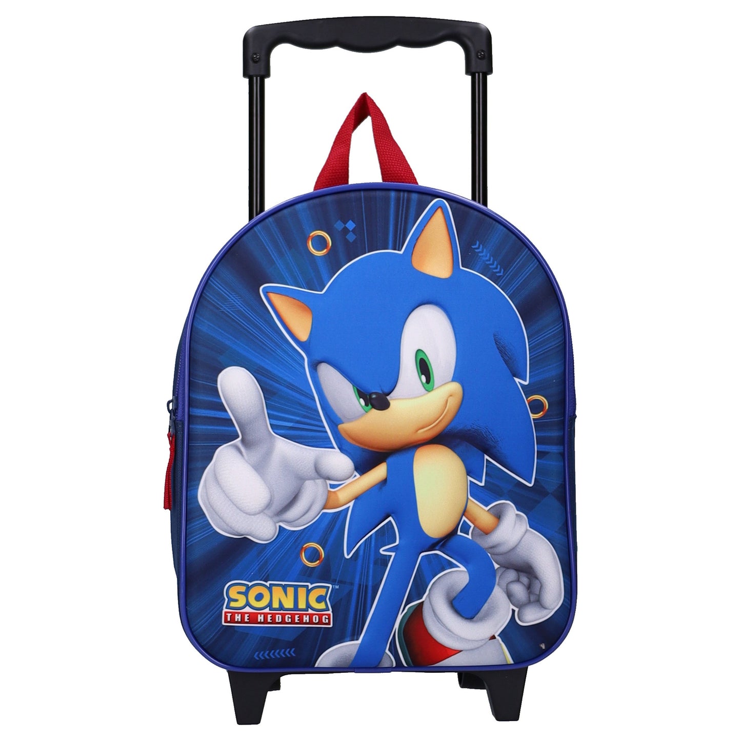Sonic 3D Trolley Rucksack Great Escapes Kinder Schulrucksack mit Rollen