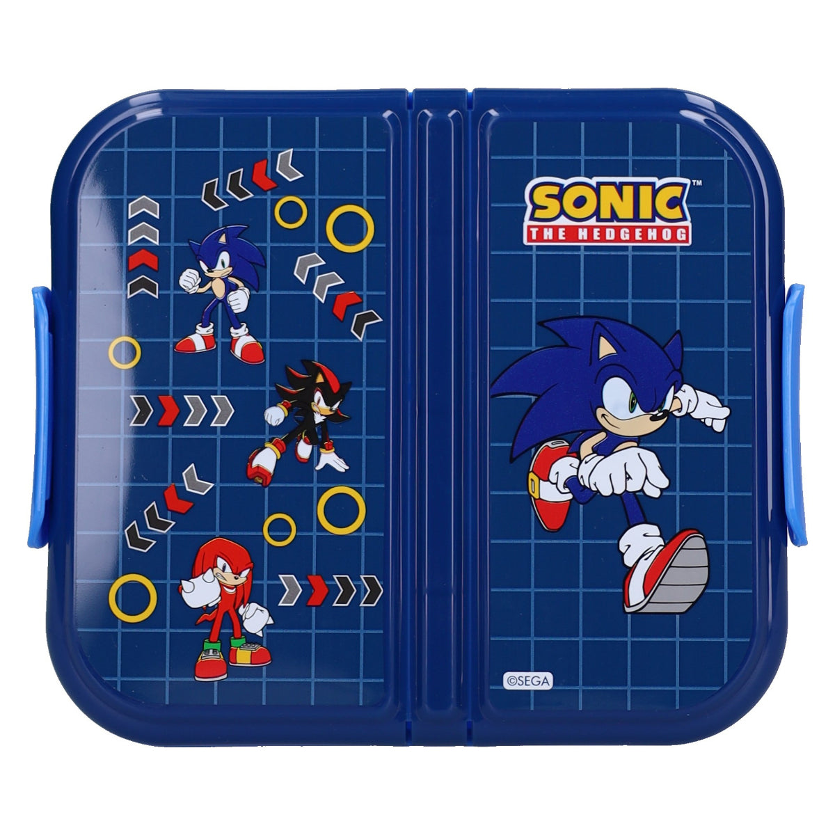 Sonic Brotdose Lunchbox für Kinder 1,4 l Snackbox für Schule und unterwegs