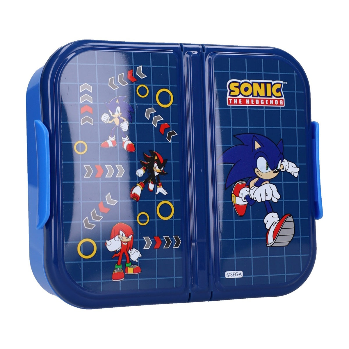 Sonic Brotdose Lunchbox für Kinder 1,4 l Snackbox für Schule und unterwegs