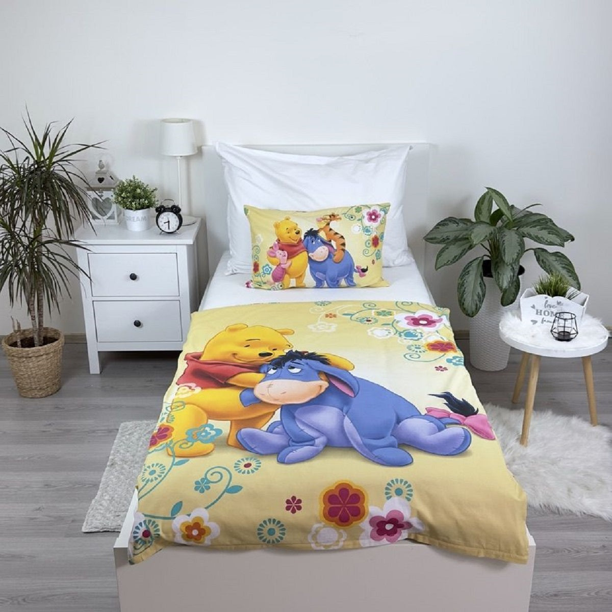 Winnie The Pooh Kinderbettwäsche – Bettbezug 100x135 cm & Kissenbezug 40x60 cm