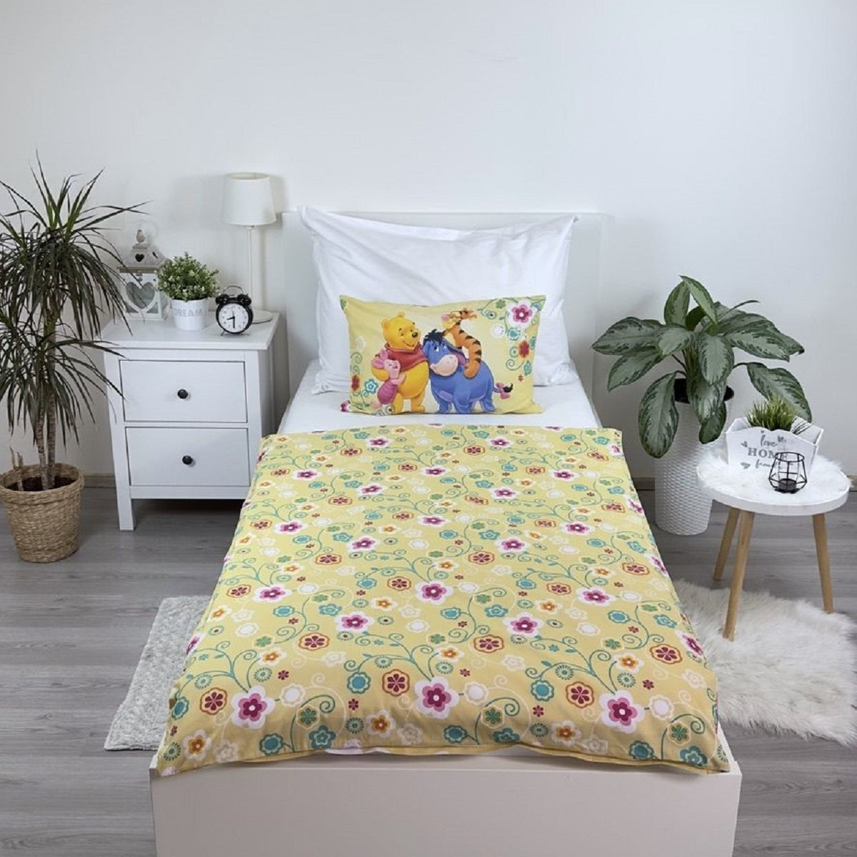 Winnie The Pooh Kinderbettwäsche – Bettbezug 100x135 cm & Kissenbezug 40x60 cm