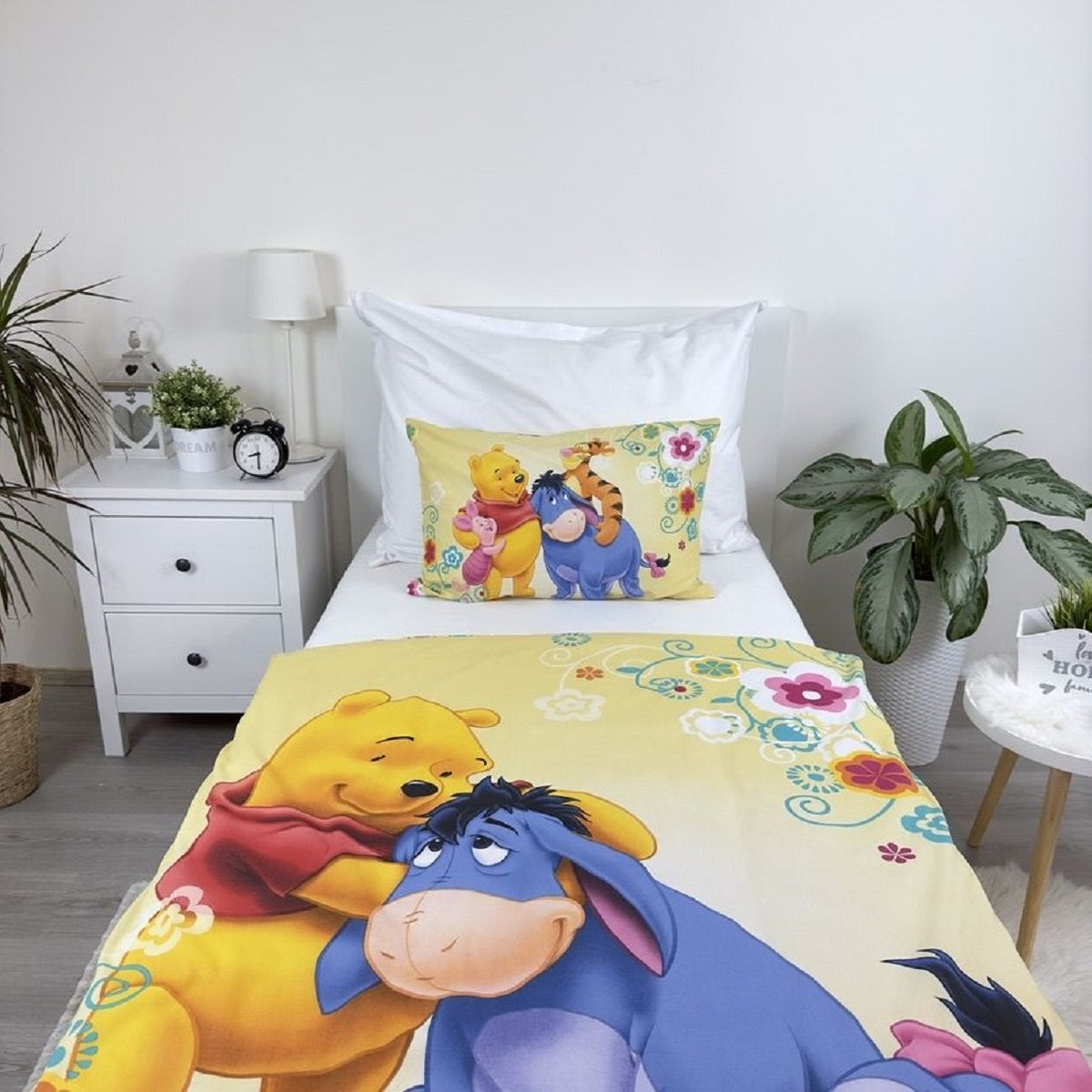 Winnie The Pooh Kinderbettwäsche – Bettbezug 100x135 cm & Kissenbezug 40x60 cm