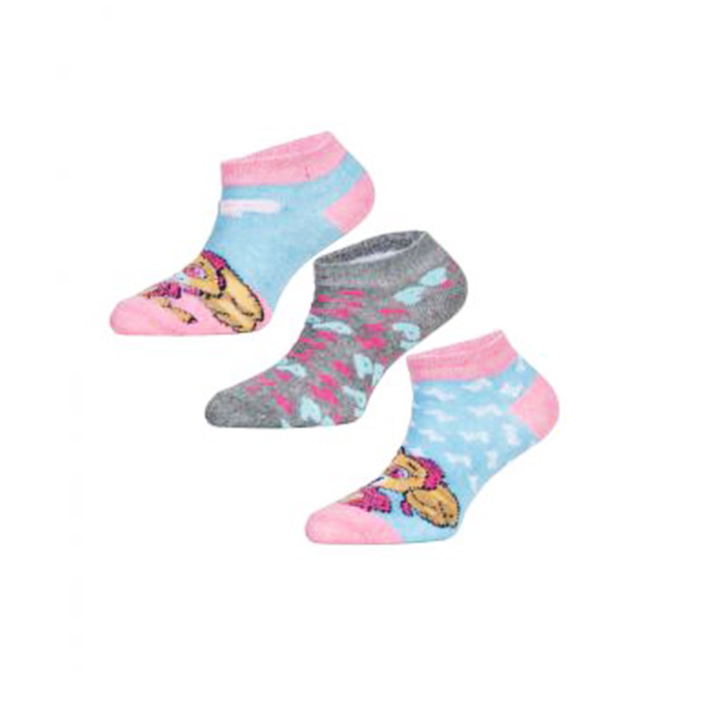 Paw Patrol Socken Set – 3 Paar Sneaker Strümpfe für Mädchen