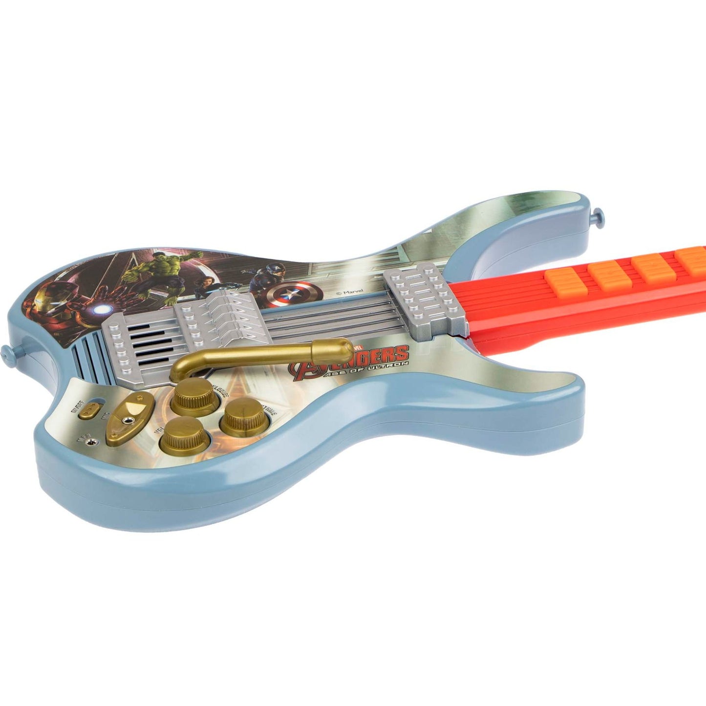 Marvel Avengers Elektronische Gitarre – Mit Schutzbrille für kleine Musikhelden
