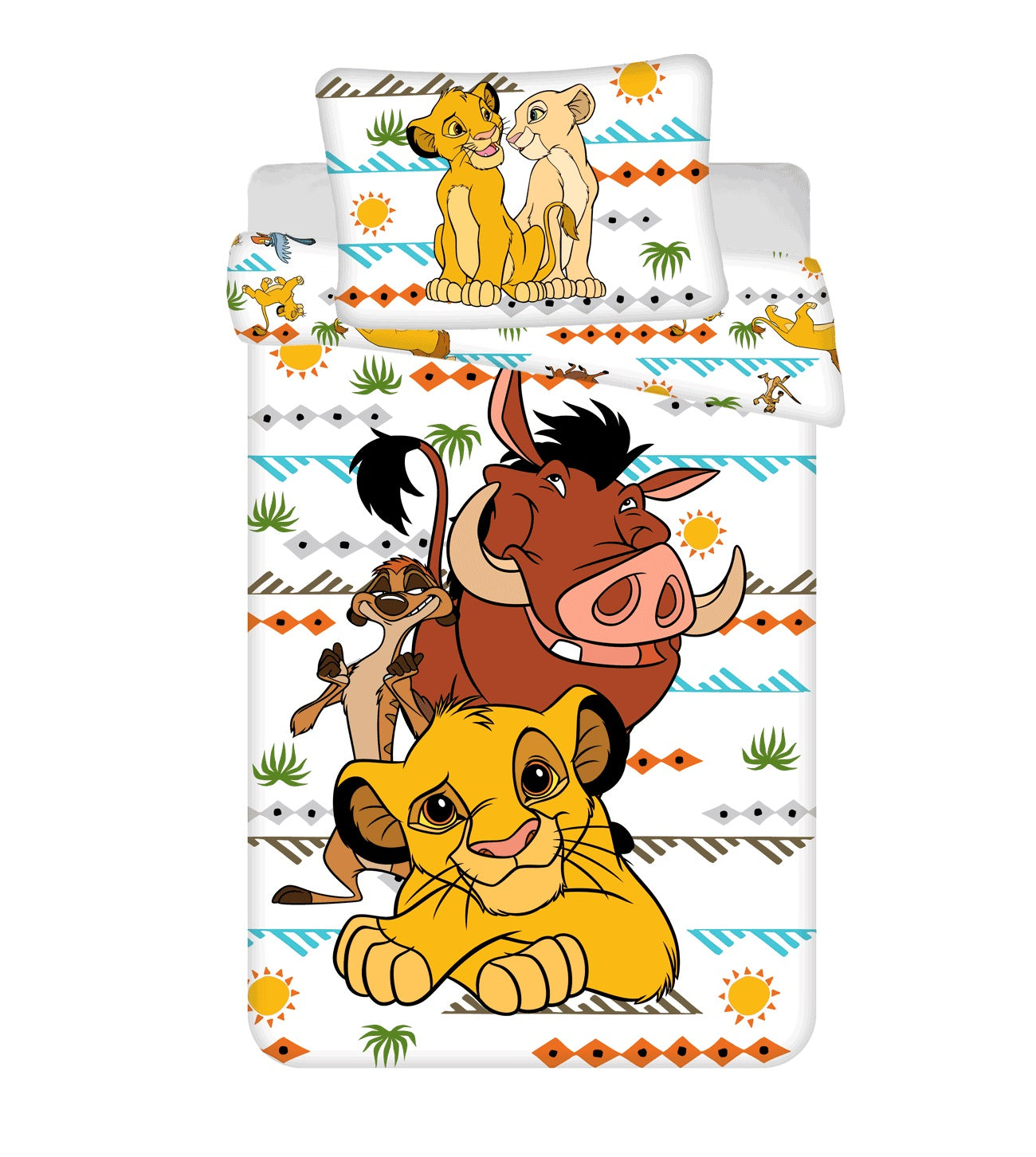 Lion King Design Kuschelige Bettwäsche Baumwolle, 140x200 cm & 70x90 cm