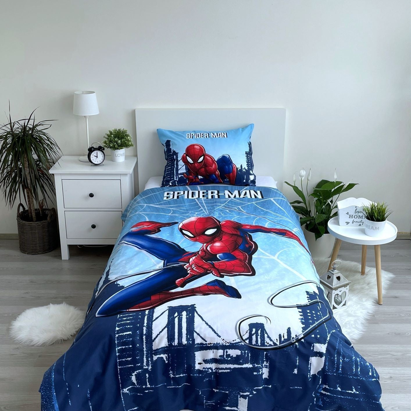 Spiderman Kuschelige Bettwäsche Baumwolle, 140x200 cm & 50x70 cm