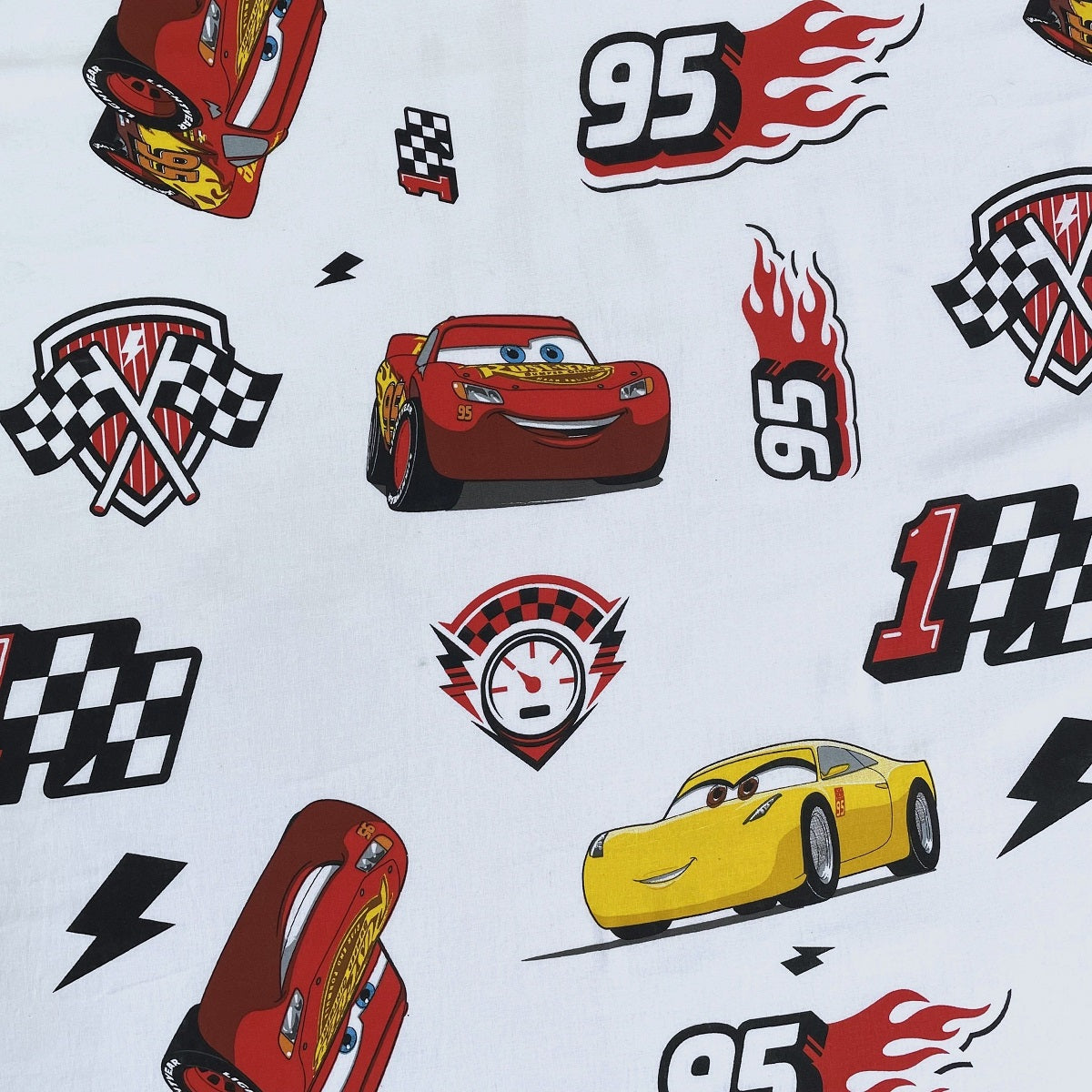 Blitz McQueen Kuschelige Bettwäsche Polyester, 90x200 + 25 cm