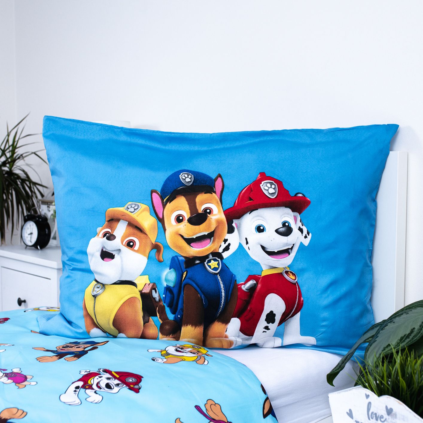 Paw Patrol Kuschelige Bettwäsche Polyester, 140x200 cm & 70x90 cm