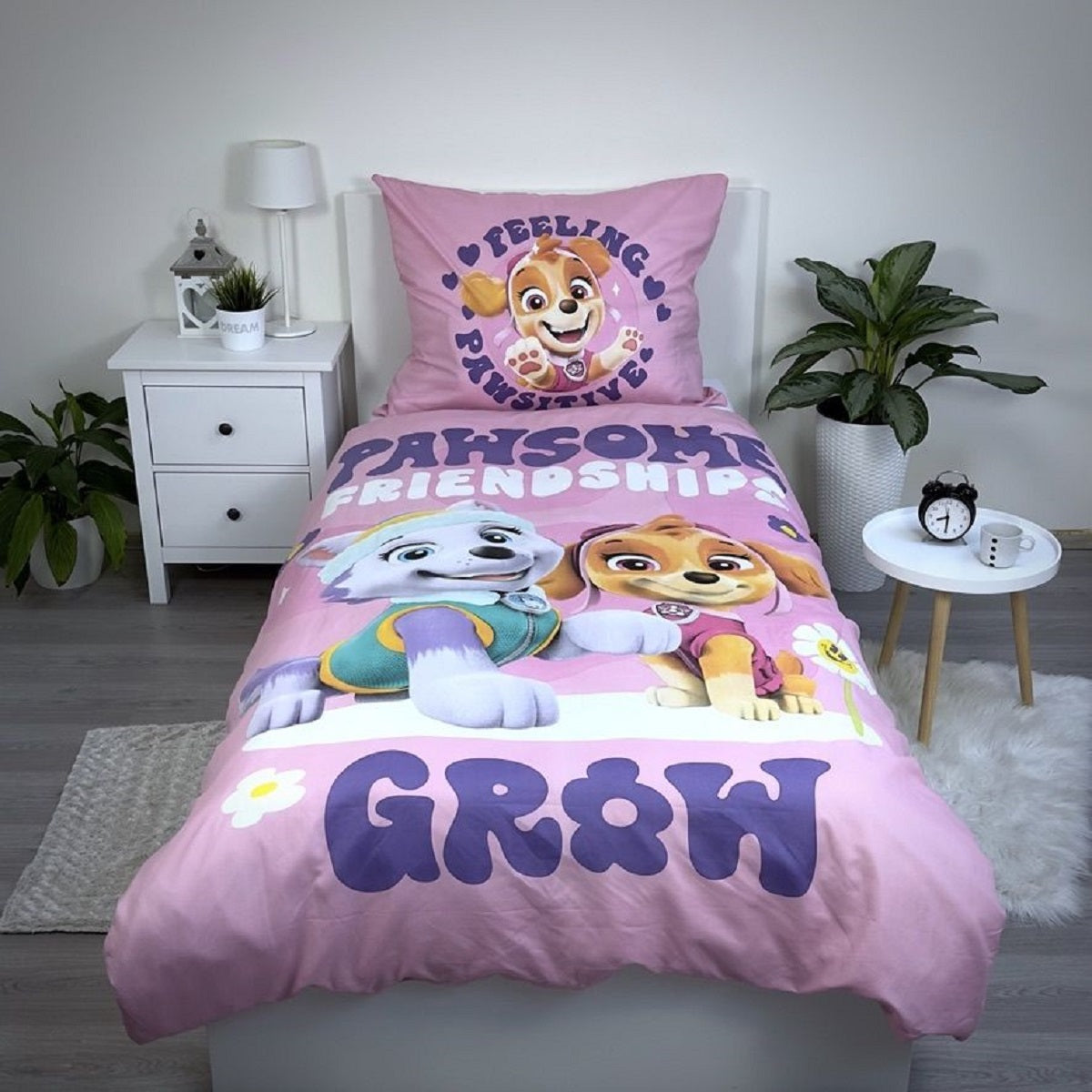 Paw Patrol Kuschelige Bettwäsche Polyester, 140x200 cm & 70x90 cm