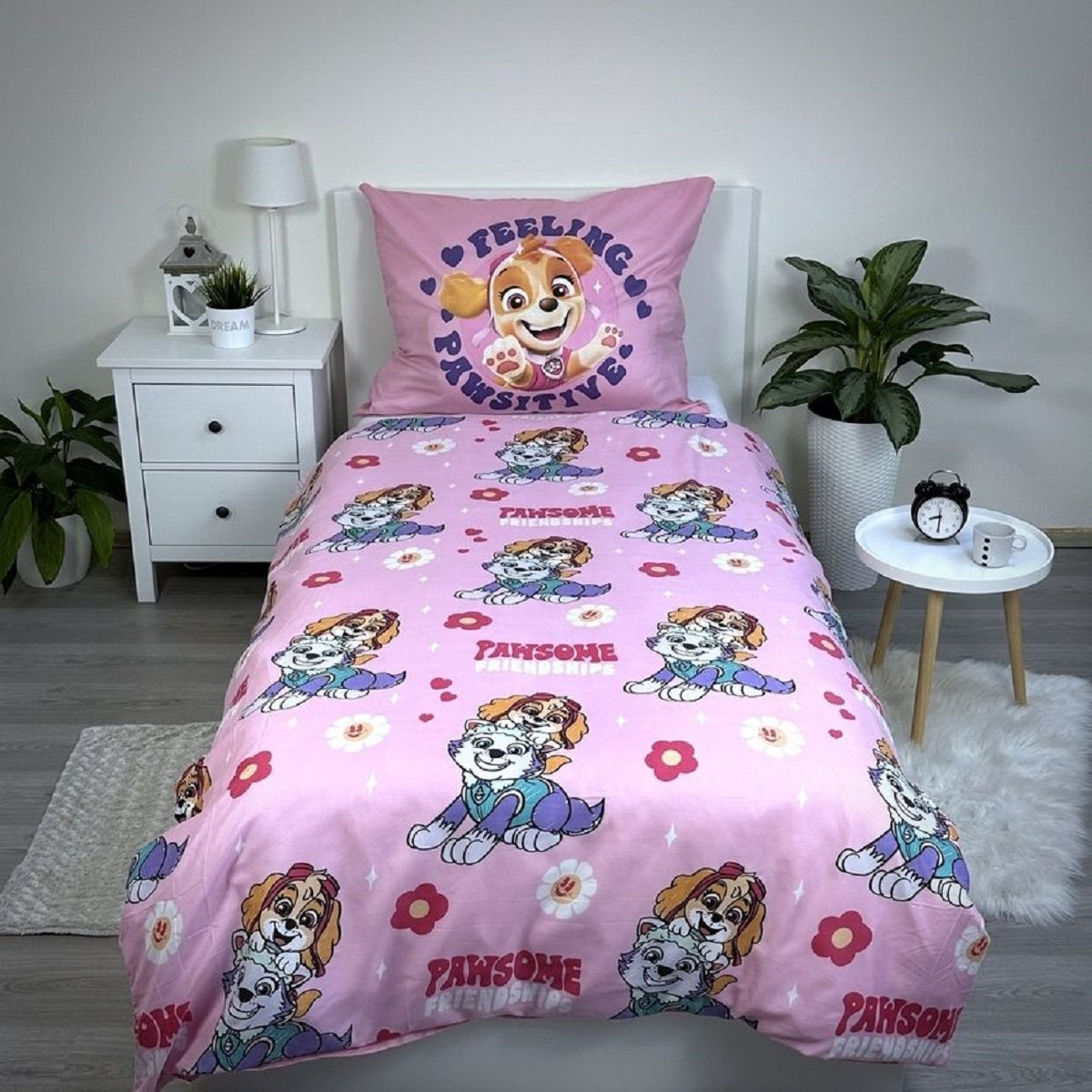 Paw Patrol Kuschelige Bettwäsche Polyester, 140x200 cm & 70x90 cm