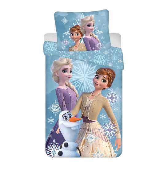 Disney Frozen Baumwolle Bettwäsche Bettbezug 140x200 cm & Kissenbezug 70x90 cm
