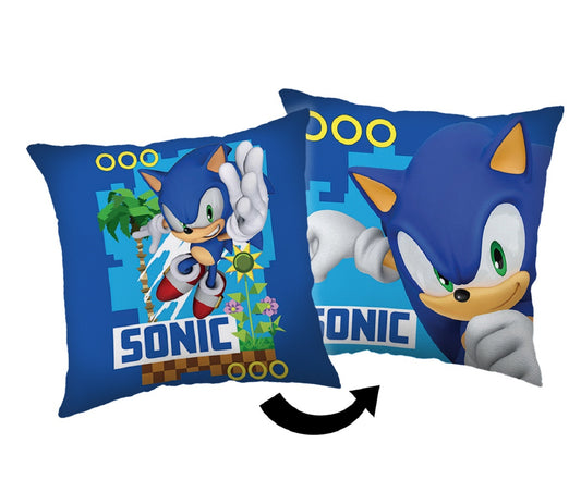 Sonic Kopfkissen (1 Stück) Premium Dekokissen mit beidseitigem Digitaldruck