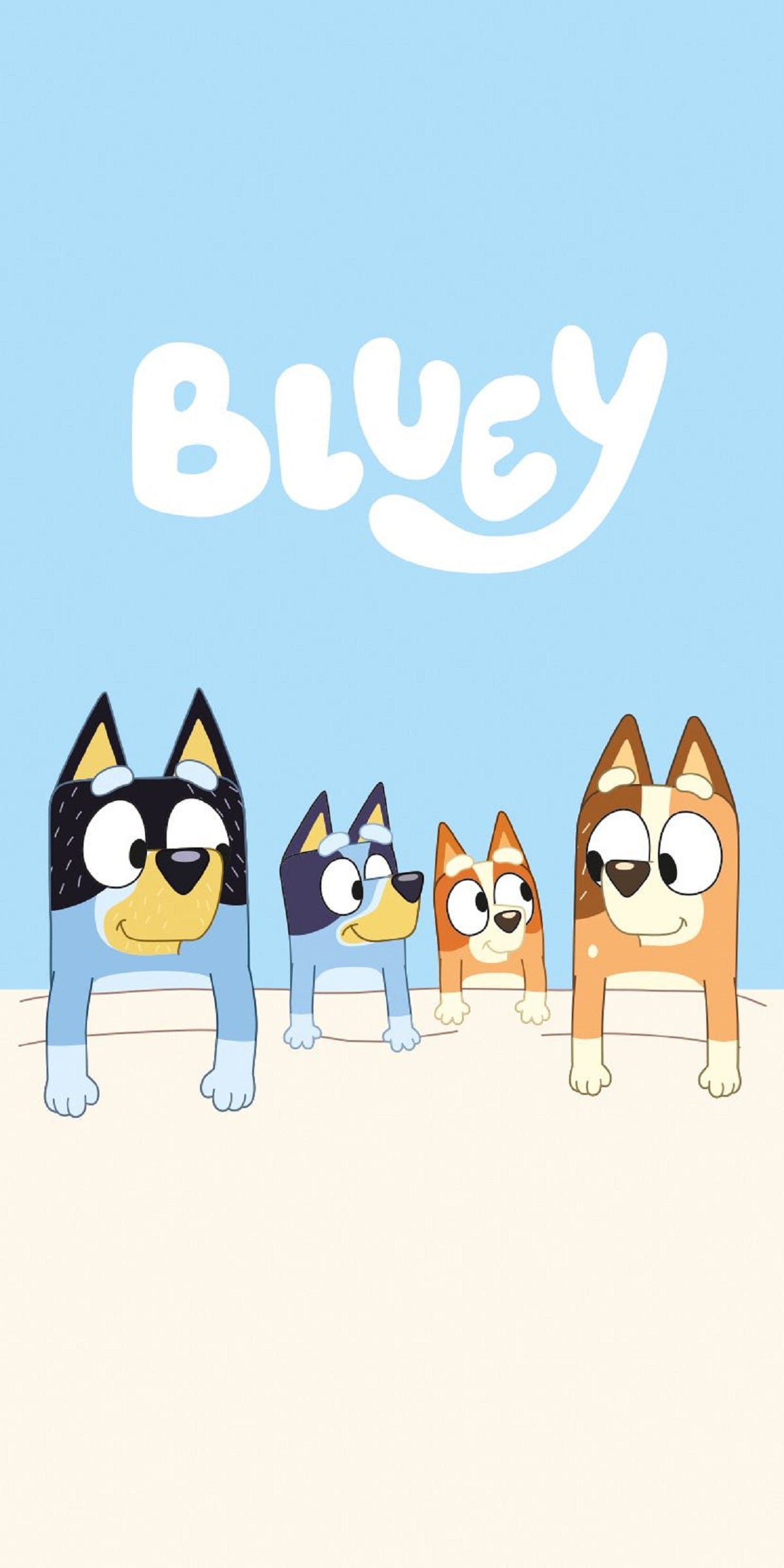 Bluey Baumwolle Strandtuch Frottee Badetuch mit Premium Druck, 70x140 cm