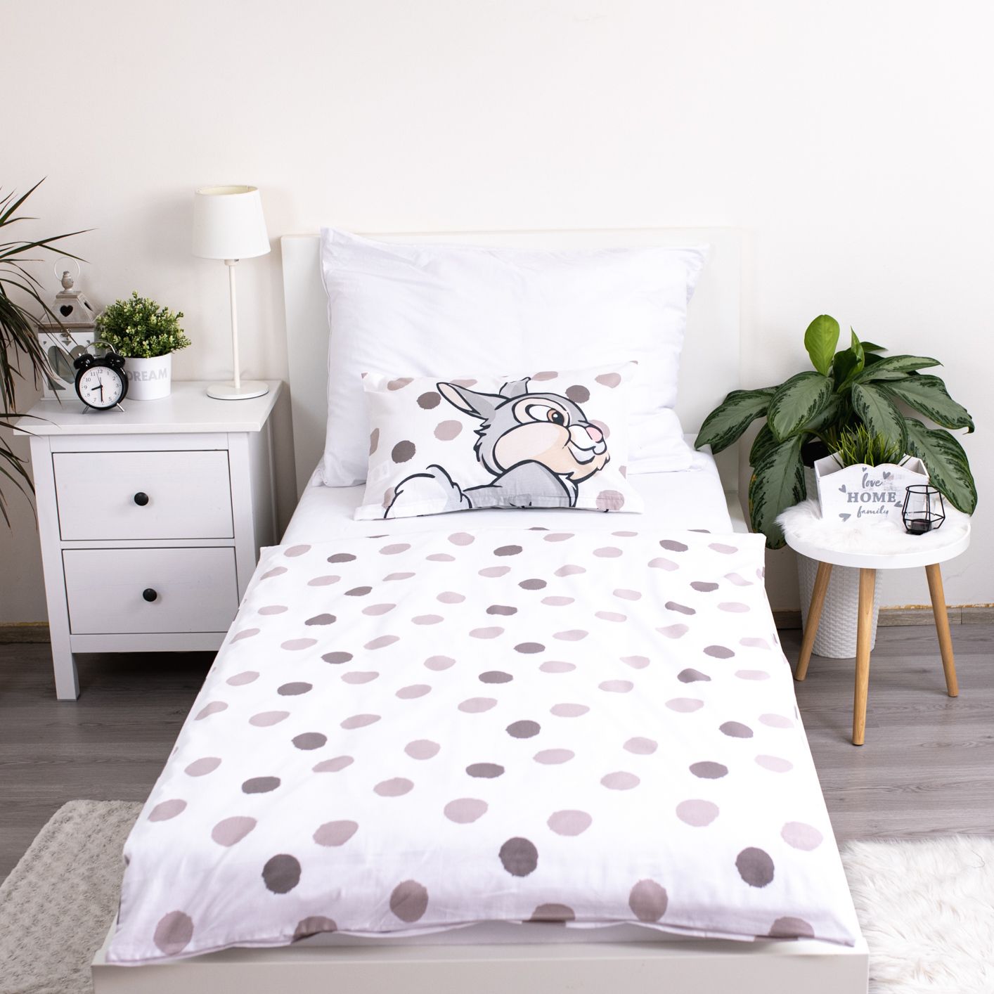 Disney Thumper Bettwäsche-Set – Kuschelige Kinderbettwäsche 100x135 cm & 40x60 cm