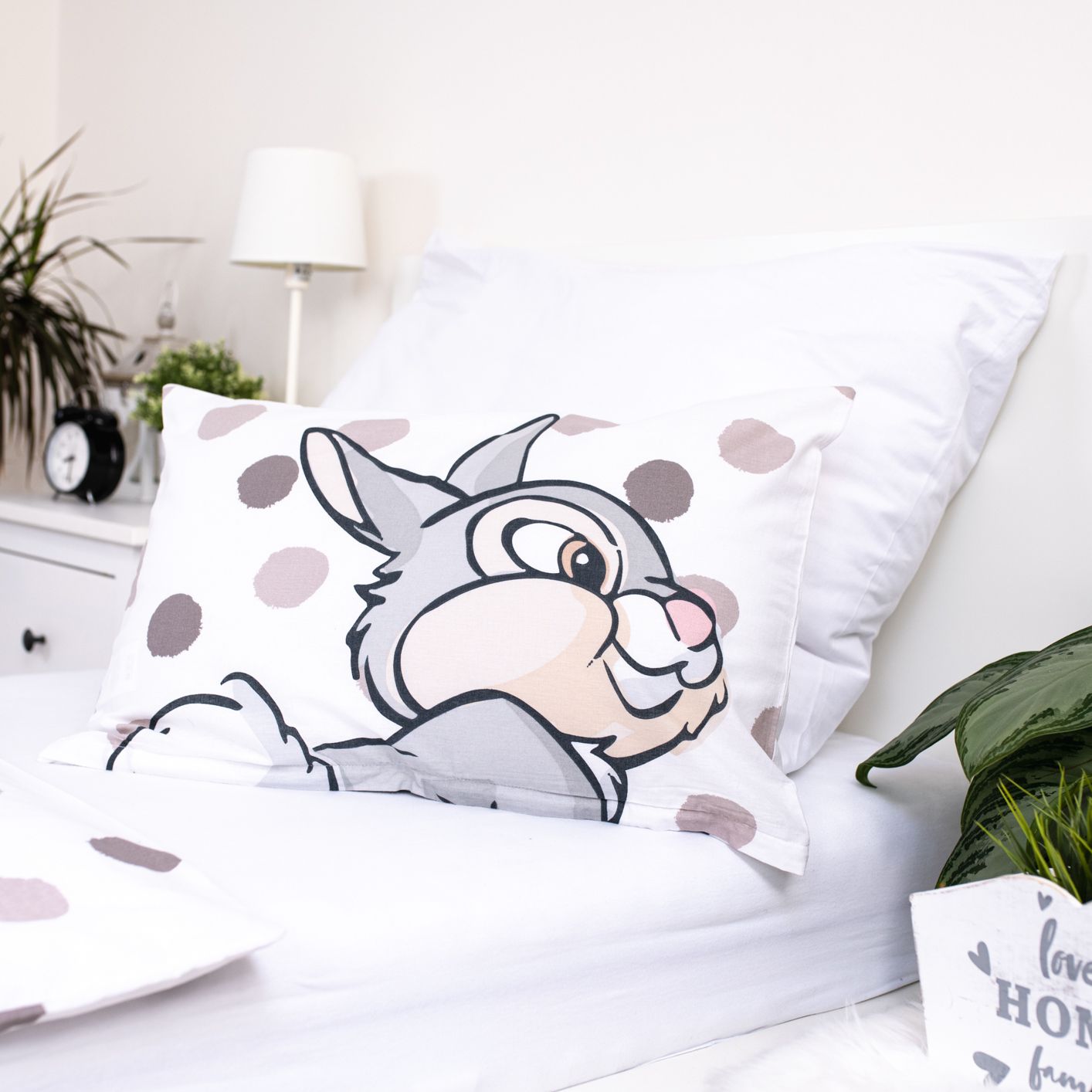 Disney Thumper Bettwäsche-Set – Kuschelige Kinderbettwäsche 100x135 cm & 40x60 cm