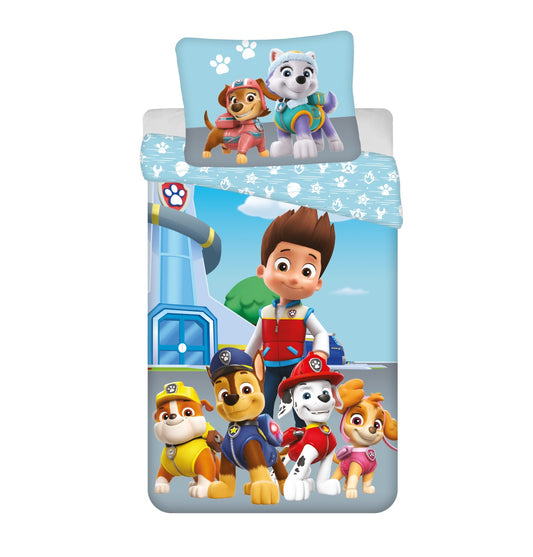 Paw Patrol Design Kuschelige Bettwäsche Baumwolle, 140x200 cm & 70x90 cm