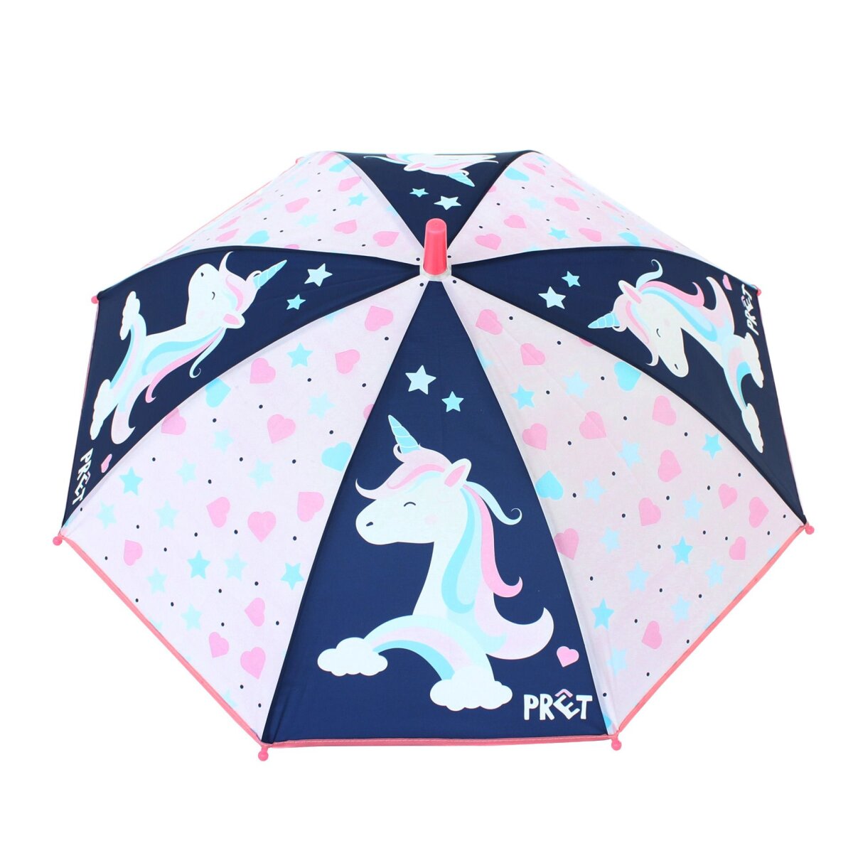 Prêt Kinder-Regenschirm ⌀ 73cm Stockschirm Perfekter Schutz bei Regen mit elegantem Design