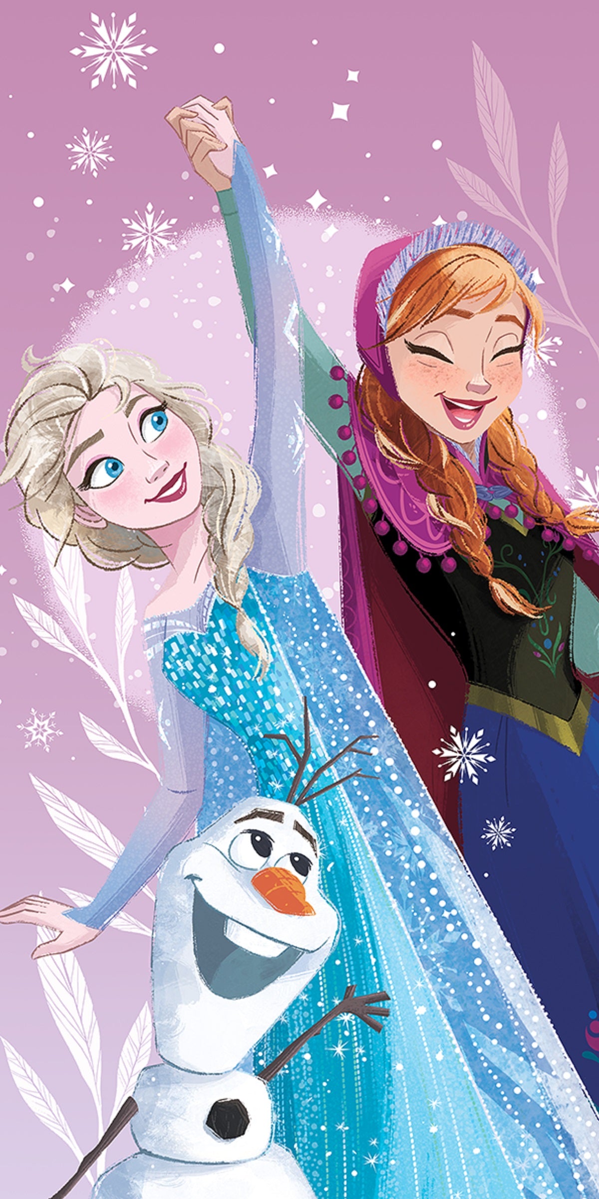 Disney Frozen Strandhandtuch Weiches Polyester Badetuch 140x70 cm für Kinder