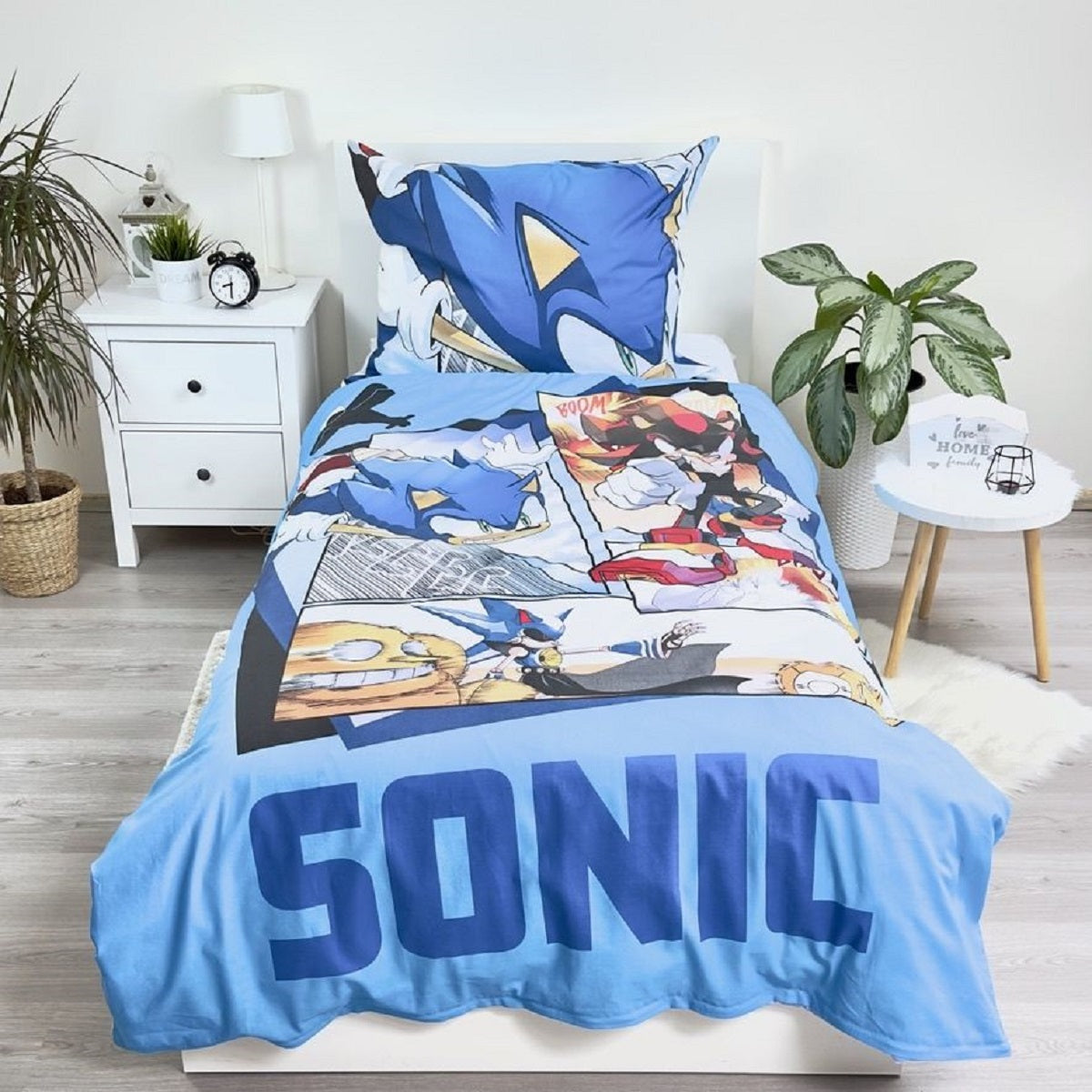Sonic Design Kuschelige Bettwäsche Baumwolle, 140x200 cm & 70x90 cm