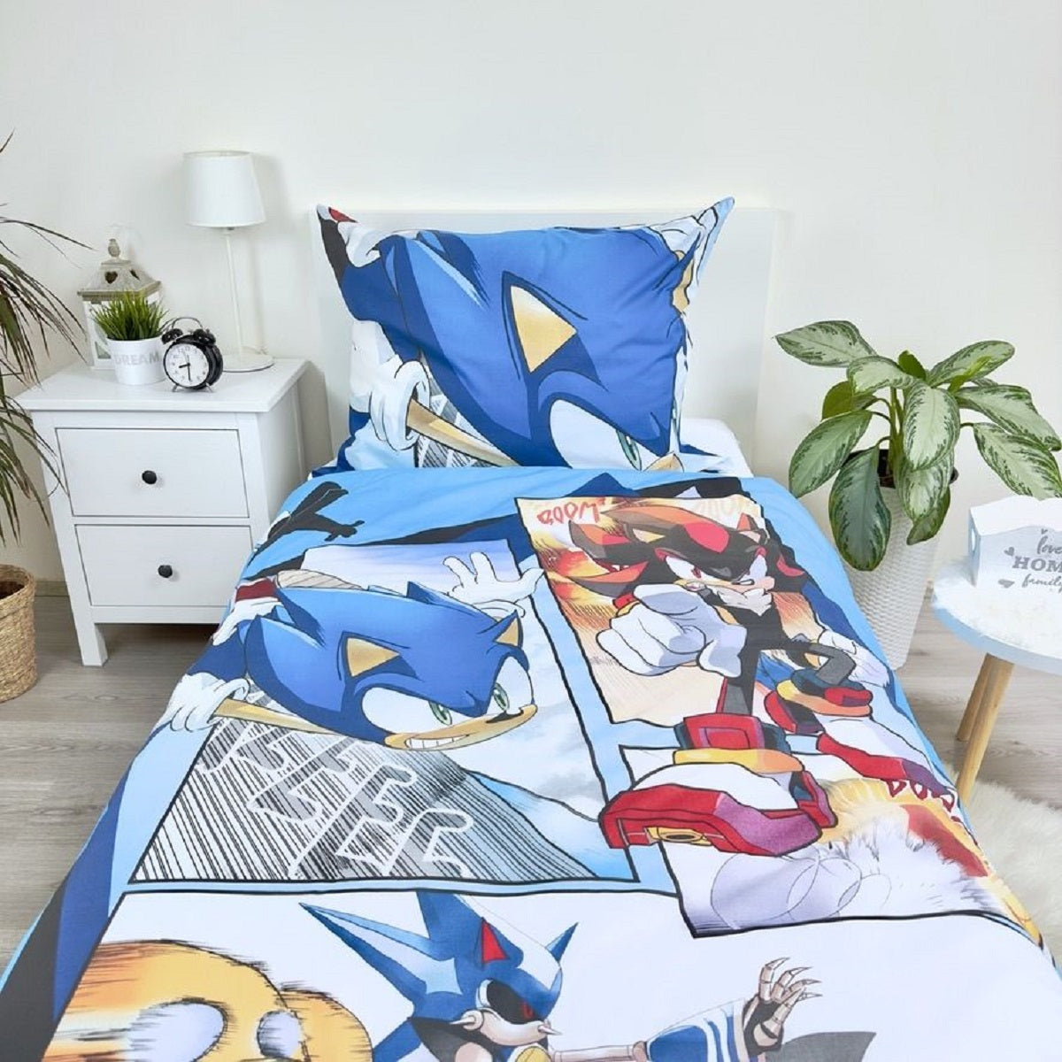Sonic Design Kuschelige Bettwäsche Baumwolle, 140x200 cm & 70x90 cm