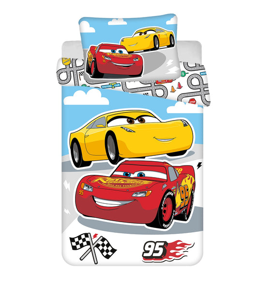 Disney Cars Design Kuschelige Bettwäsche Baumwolle, 135x100 cm & 40x60 cm