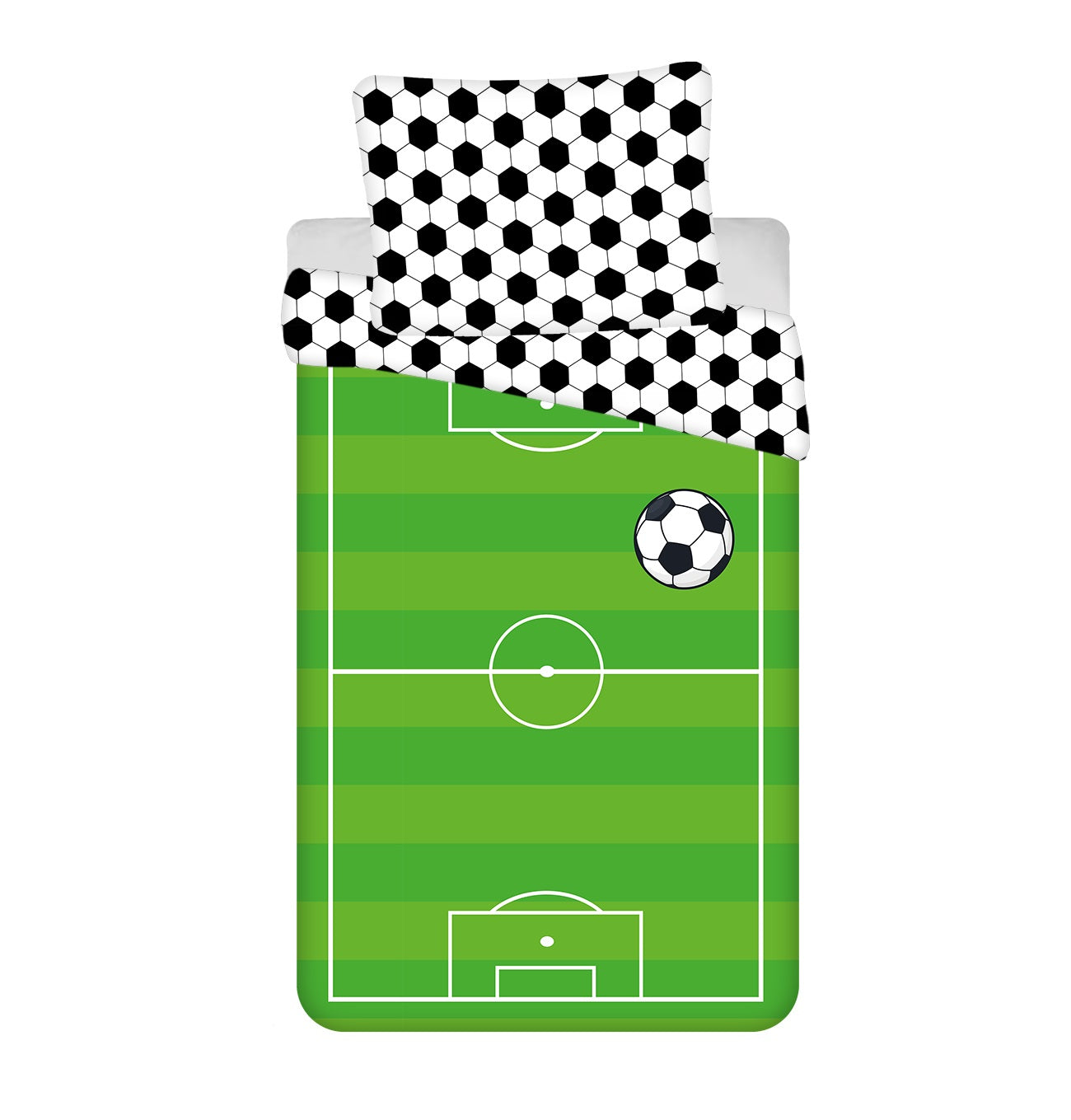Football Baumwolle Bettwäsche – Bettbezug 140x200 cm & Kissenbezug 70x90 cm