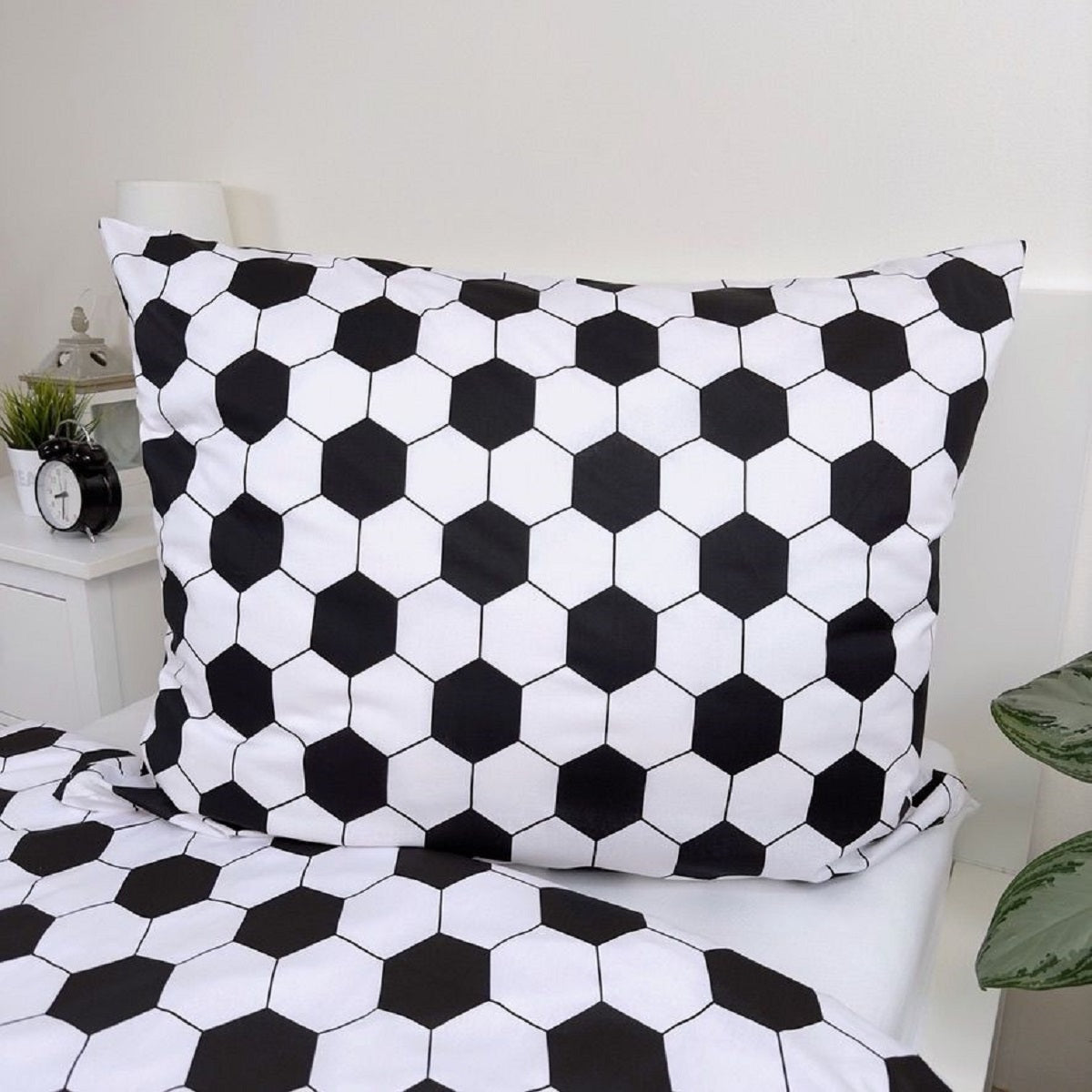 Football Baumwolle Bettwäsche – Bettbezug 140x200 cm & Kissenbezug 70x90 cm