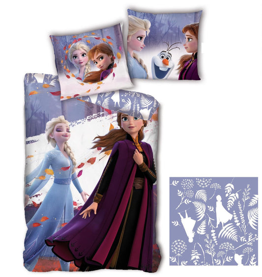 Frozen Kinderbettwäsche Set – Kuscheliger Bettbezug 140x200 cm & Kissenbezug 63x63 cm