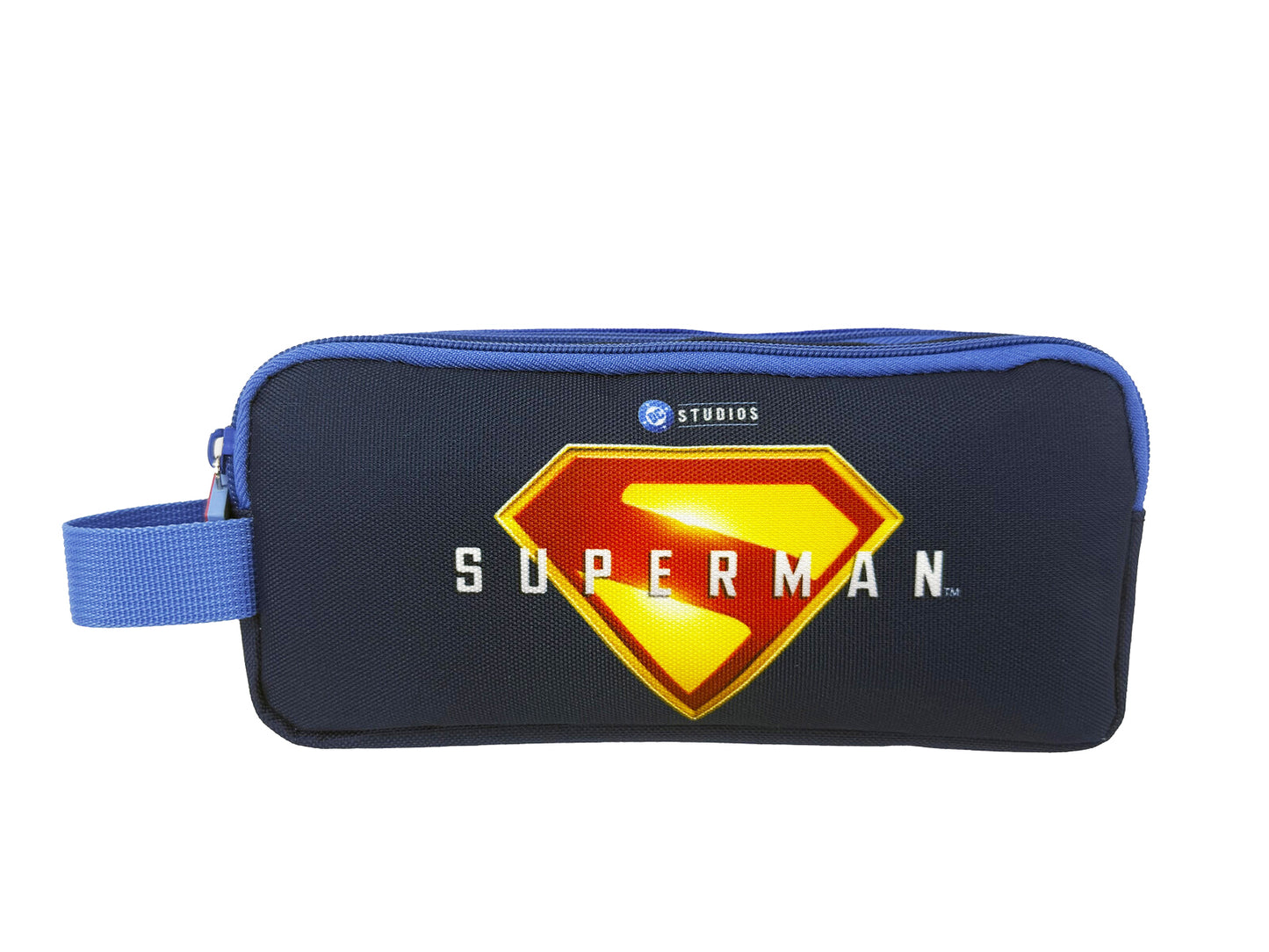 Superman Mäppchen Doppel Etui Federmäppchen für Schule und Alltag