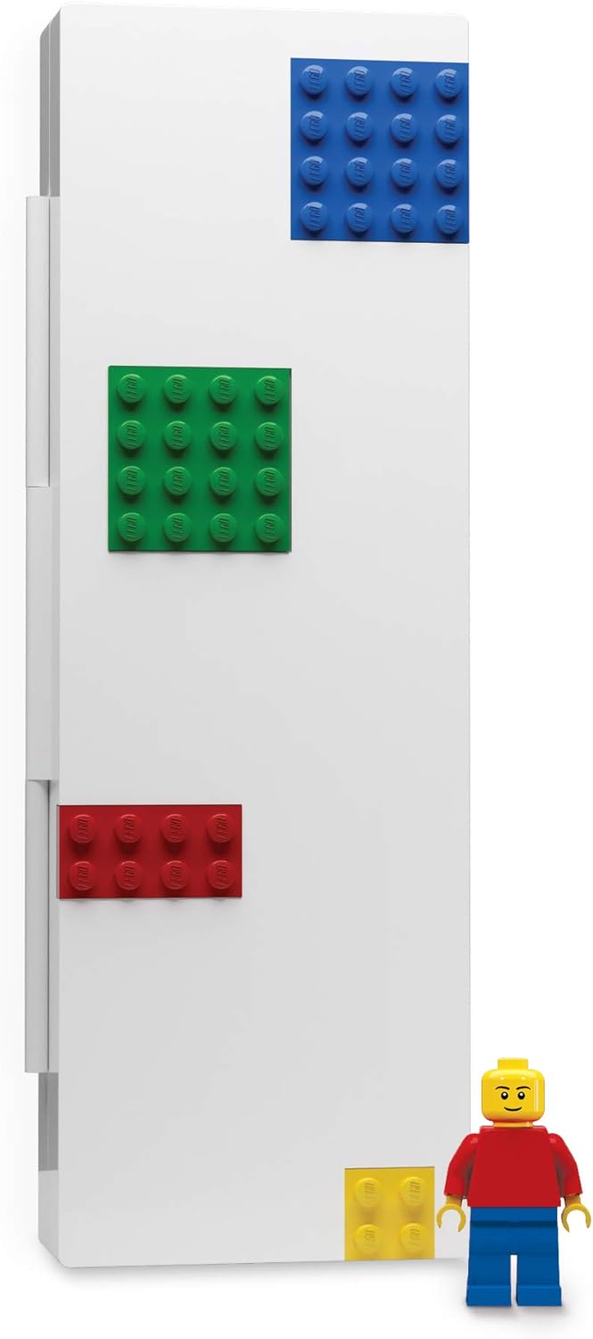 Lego Schreibwaren-Etui Stiftebox mit 4 Bausteinen und Minifigur