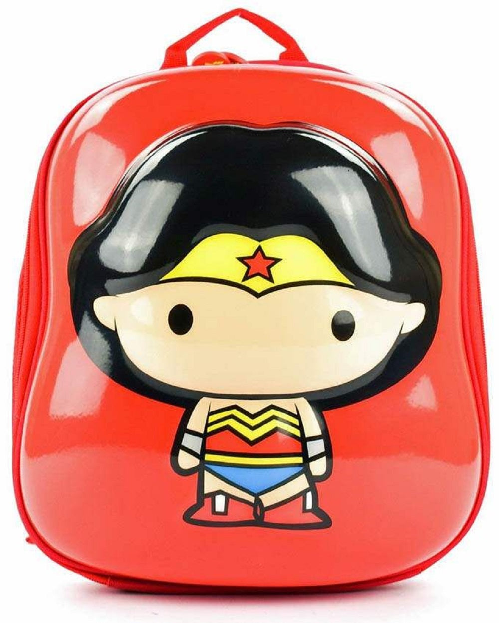 Wonder Woman CAPPE Kinder Schultasche - DC Justice League Reisetasche - Ergonomischer Rucksack für Kinder ab 3 Jahren - 7 Liter Turnbeutel - mit reflektierenden Patches und Reißverschluss