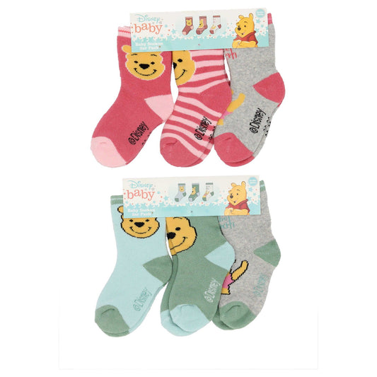 Winnie Puuh Baby-Socken – 3er-Pack kuschelige & bequeme Söckchen