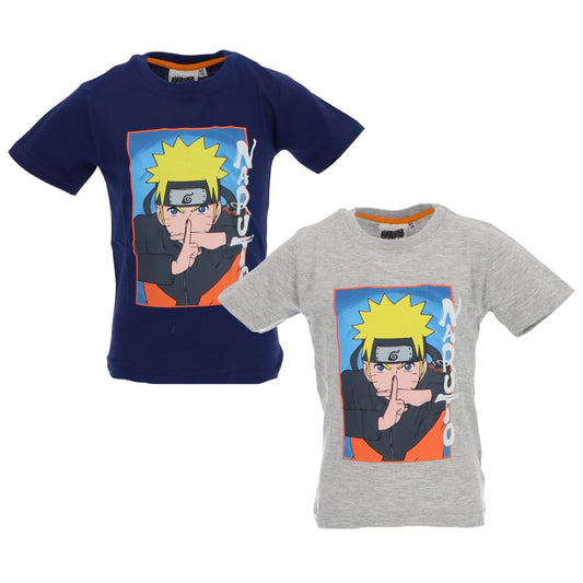 Naruto T-Shirt für Kinder aus weicher Baumwolle mit Motiv kurzarm