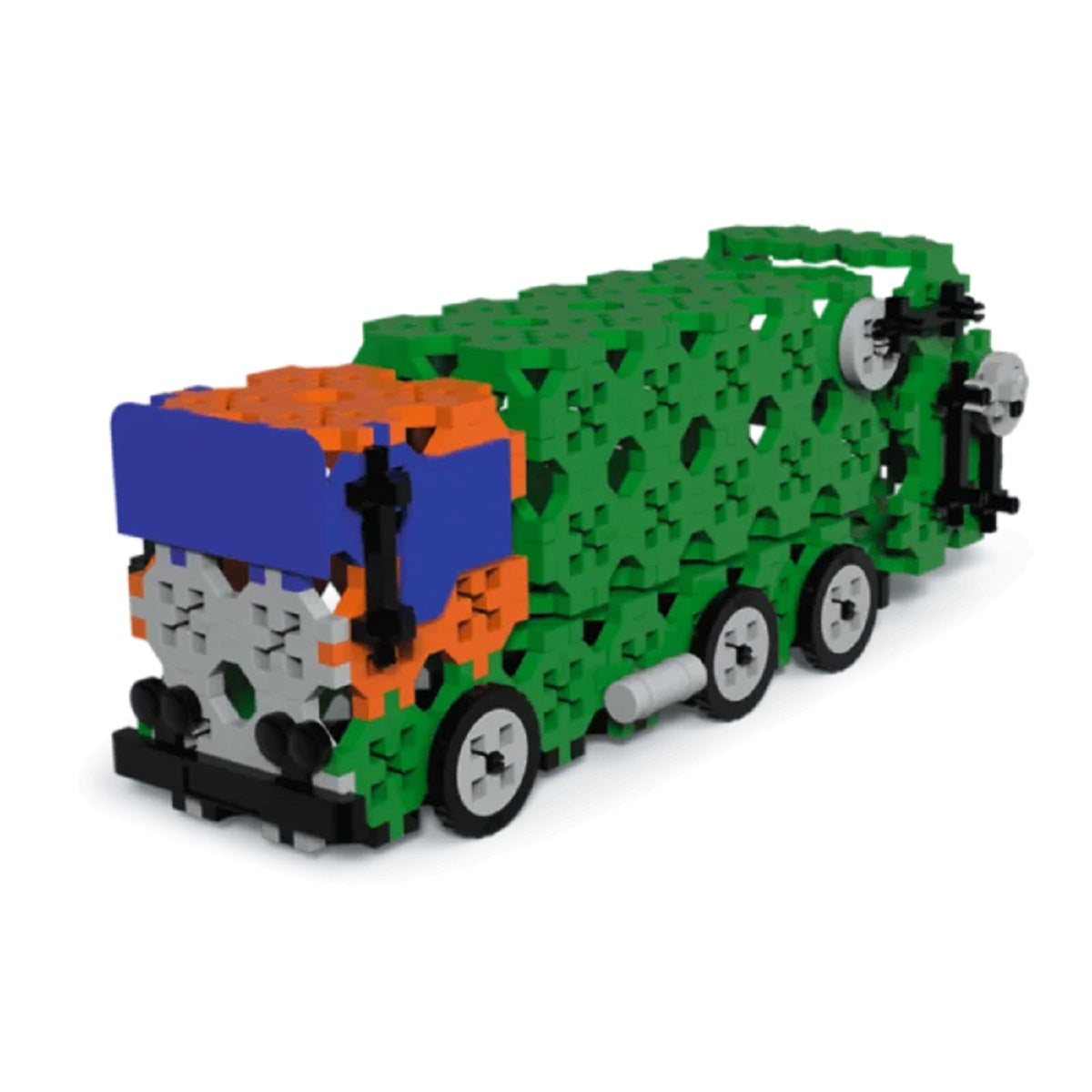 Connect 2in1 Bausatz Müllwagen oder Traktor – Kreativspielzeug aus 190 Bausteinen für Kinder ab 5 Jahren