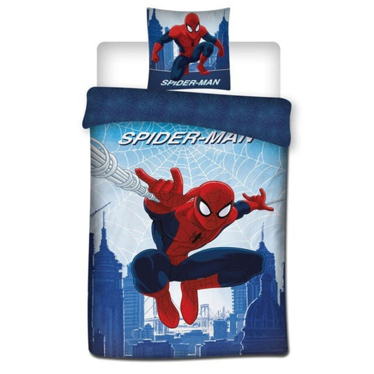Spiderman Bettwäsche-Set Bettbezug 140 cm x 200 cm Kopfkissenbezugs 65 cm x 65 cm