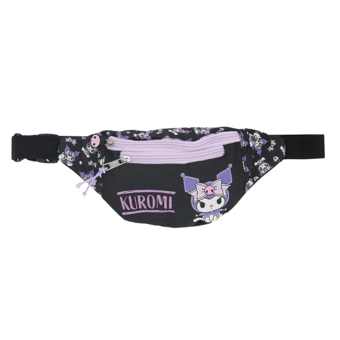 Kuromi Hüfttasche für Kinder – Gürteltasche 12x23x9 cm mit Reißverschluss