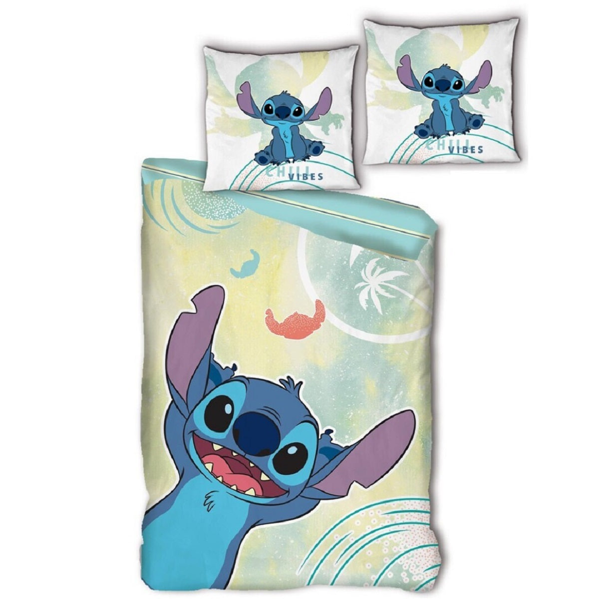 Lilo & Stitch Bettwäsche-Set – 1x Deckenbezug 140x200 & 1x Kissenbezug 65x65 cm für Kinder