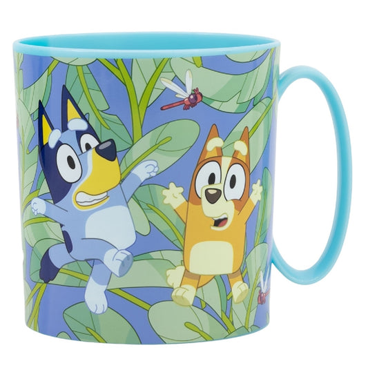 Bluey Becher Mikrowellengeeigneter Kunststoffbecher 390 ml – Motivbecher für Kinder