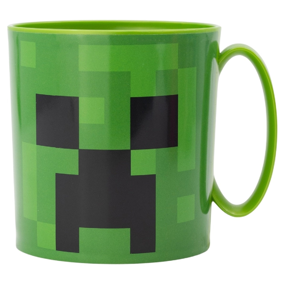 Minecraft Becher Mikrowellengeeigneter Kunststoffbecher 390 ml – Motivbecher für Kinder