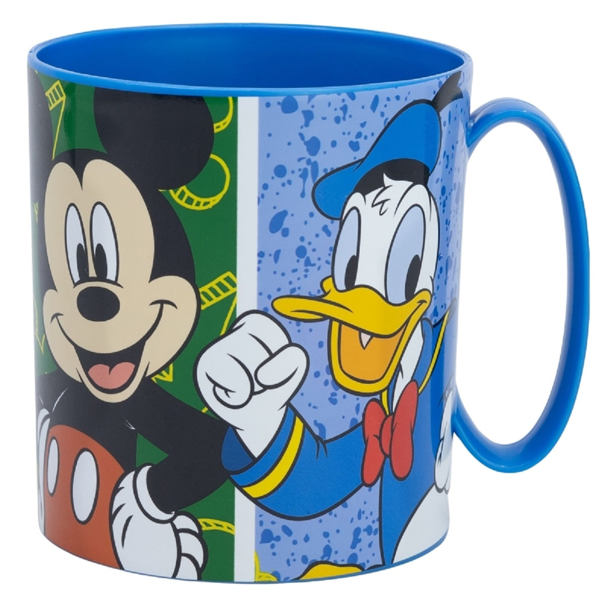 Disney Mickey Mouse Becher Mikrowellengeeigneter Kunststoffbecher 390 ml – Motivbecher für Kinder
