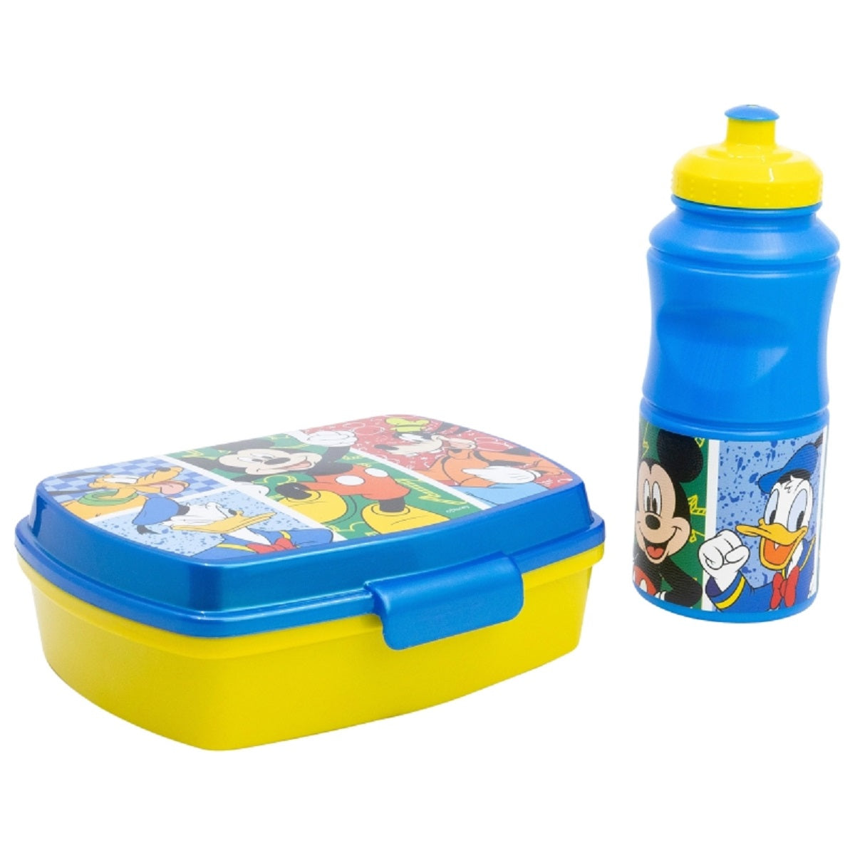 Disney Minnie Mouse 2er Set Kinderflasche (380 ml) und Brotdose im Geschenkkarton