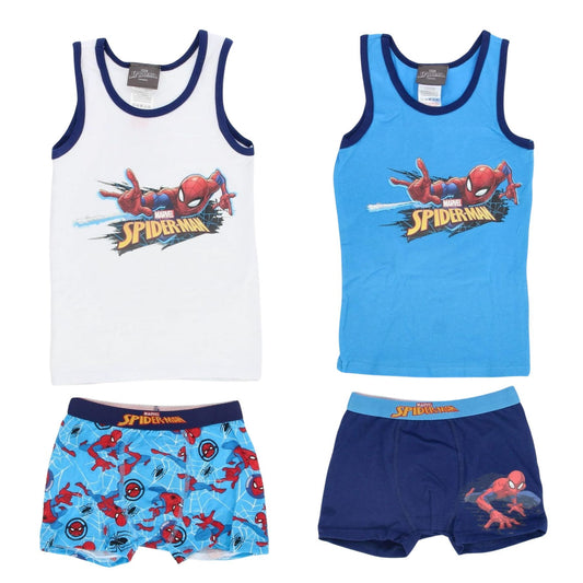 Spiderman Unterwäsche-Set für Jungen – Unterhemd & Shorts aus Baumwolle