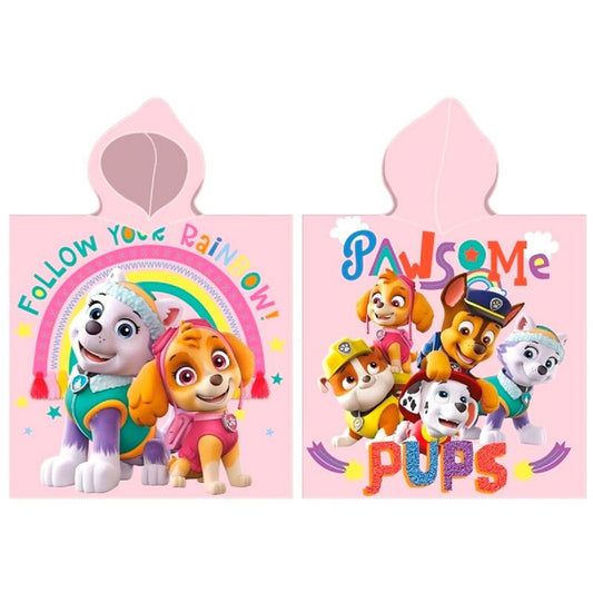 Paw Patrol Mikrofaser Poncho Weicher Kapuzenponcho für Kinder