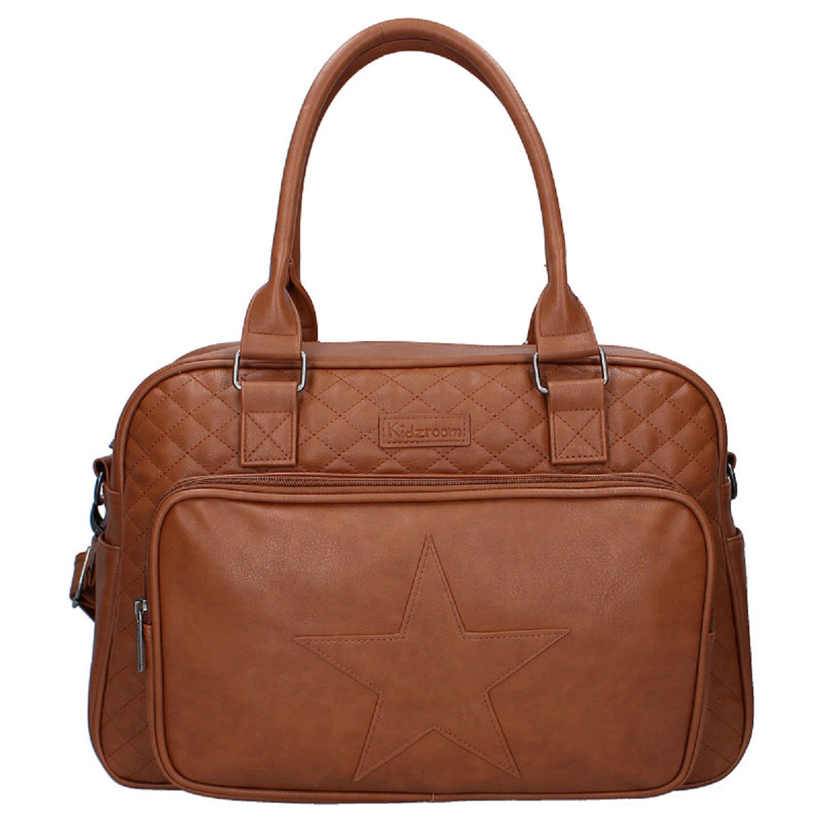 Kidzroom Wickeltasche Leder – Große Baby-Tasche mit Wickelunterlage & viel Stauraum