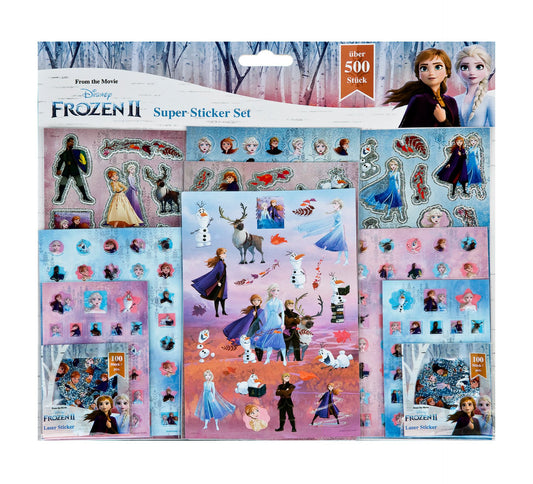Frozen Sticker-Set mit 500 Aufklebern Perfekt für Basteln und Verzieren